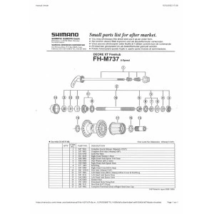 1 Corps De Roue Libre SHIMANO Y32P98010 FH-M737 XT Complete Freewheel Body Parallax 2 1 Corps De Roue Libre SHIMANO Y32P98010 FH-M737 XT Complete Freewheel Body Parallax – Image 2