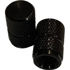 2 Bouchons De Valve BIKE PARTS Caps Shrader Noir