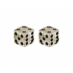 2 Bouchons De Valve TRIK TOPZ Dé Caps Shrader Translucide & Noir 1 2 Bouchons De Valve TRIK TOPZ Dé Caps Shrader Translucide & Noir