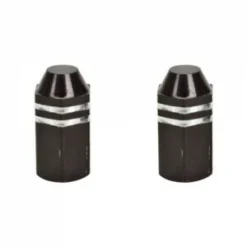 2 Bouchons De Valve TRIK TOPZ Hex Caps Shrader Noir