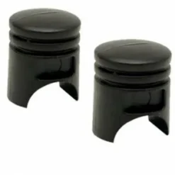 2 Bouchons De Valve TRIK TOPZ Piston Caps Shrader Noir