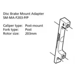 Adaptateur De Frein SHIMANO PM/PM 203mm Postmount -PERIPHERIQUES Soldes Magasin adaptateur de frein shimano pmpm 203mm postmount 1