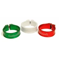 Carbon-Ti Collier De Selle CARBON TI X-CLAMP 3 36.9mm Blanc (Devinci, Orbea, Wilier)