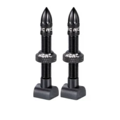 Kit De 2 Valves Tubeless KCNC Aluminium 50mm Noir