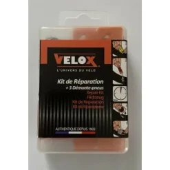 Kit De Réparation VELOX Repair Kit Avec Colle, Rustines & 3 Démontes Pneus
