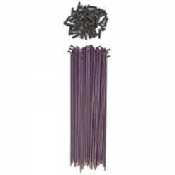 Pack De 50 Rayons SHADOW CONSPIRACY Straight Spokes Acier / 184mm Violet (BMX 20")