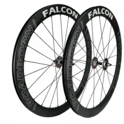 Paire De Roues Piste ROADBORN FALCON 50 Carbone à Pneu 700 100/120mm