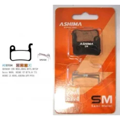 Plaquettes ASHIMA AD0104-SM Semi Metal Shimano Deore LX SLX XT XTR HONE SAINT
