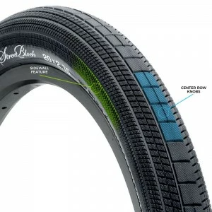 Pneu Bmx TIOGA STREET BLOCK 20" X 1.95" Freestyle Street Park 1 Pneu Bmx TIOGA STREET BLOCK 20" X 1.95" Freestyle Street Park