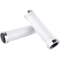 Poignées/Grips SPANK Spoon Lock-On White/Silver