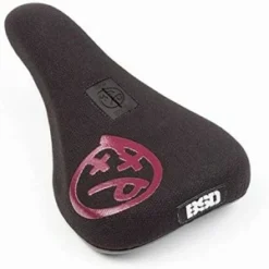 Selle Bmx BSD ACID MID Seat Pivotal Noir & Rouge