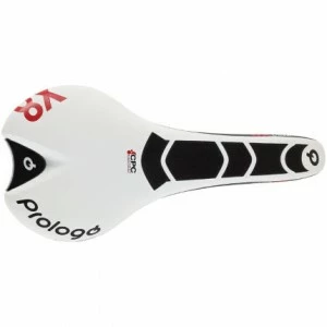 Selle PROLOGO NAGO EVO X8 CPC Tirox 134mm Blanc & Noir 2 Selle PROLOGO NAGO EVO X8 CPC Tirox 134mm Blanc & Noir – Image 2