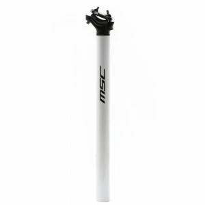 Tige De Selle MSC STRAIGHT Alu 30,9 X 400mm Blanc 1 Tige De Selle MSC STRAIGHT Alu 30,9 X 400mm Blanc